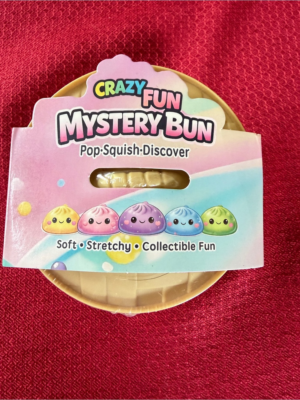 New & Sealed Squishy Bun Glitter Mystery Viral Dumpling 4" Crazy Fun 3+ Squeeze